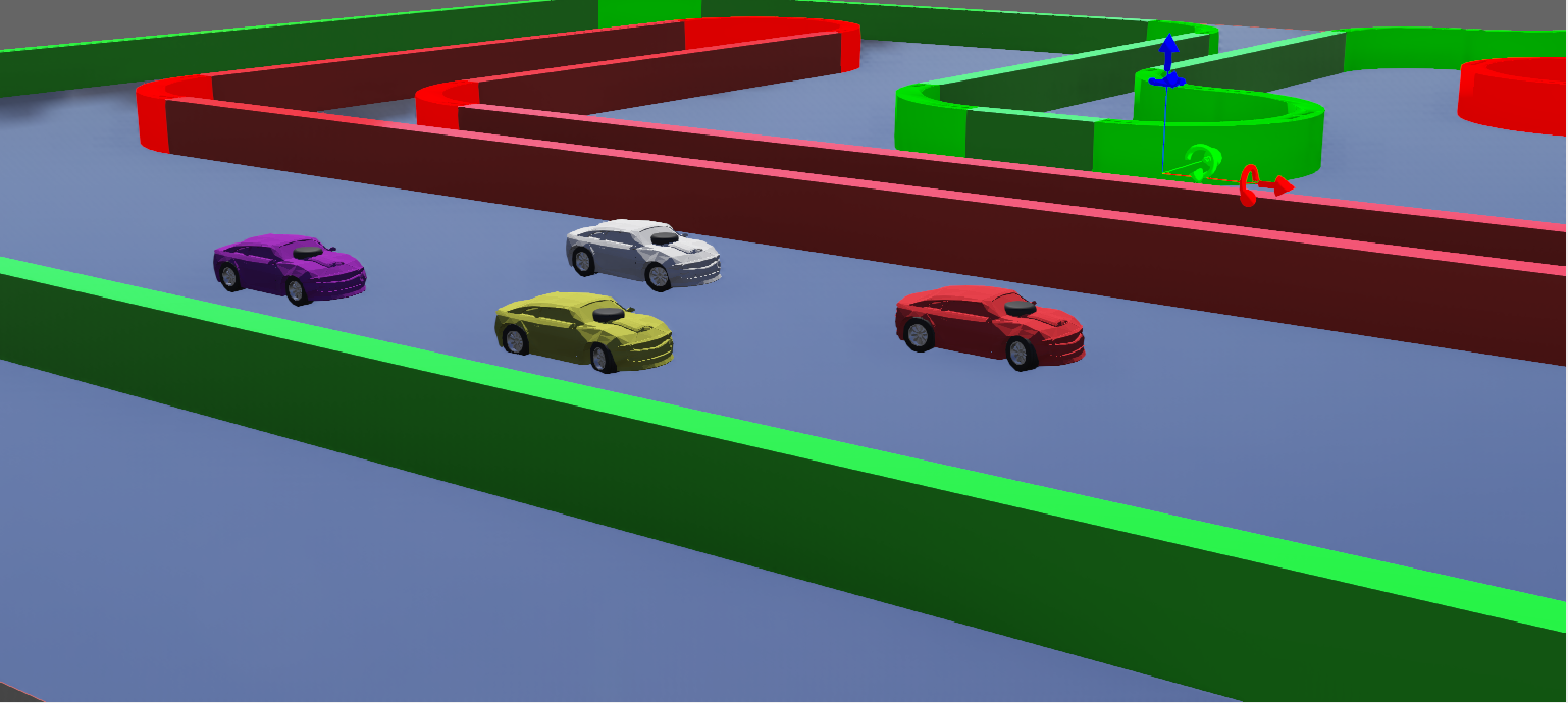 Photo de la course de voitures autonomes